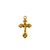 Pingente Metal Crucifixo Jesus Dourado - Unidade