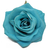 Rosa de Tecido Azul 9cm un - comprar online