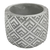 Vaso Decorativo de Cimento 8,5x7cm Cinza e Branco - comprar online