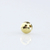 Bola Globinho Passante 4mm Dourado 20g