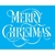 Stencil Simples 20x25 Frase Merry Christmas - Opa 2556