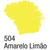 Tinta Acrílica Fosca Acrilex 504 - Amarelo Limão - comprar online