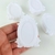 Enfeite Plástico Caixa Oval Espelho Pequeno Branco