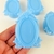 Enfeite Plástico Caixa Oval Espelho Pequeno Azul Unidade