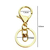 Argola 2,5cm Chaveiro Com Mosquetão Dourado Unidade - comprar online