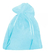 Saquinho de organza tecido semi transparente na cor azul claro amarrado com fita de cetim