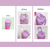 Kit Garrafa Motivacional Rosa Pink Degradê - comprar online