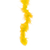 Marabu de Plumas 1,80m Amarelo Unidade]