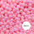 Bola Leitosa Irisada Passante 08mm - Rosa Claro 20g na internet