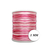 Cordão Cetim 1mm Tie Dye - Rosa Chiclete 100 Metros