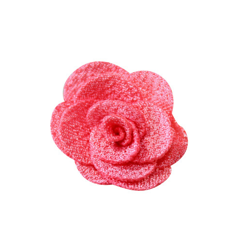 Flor de Tecido Poliester 3cm - Rosa