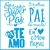 Stencil Litoarte 20x20 Frases Dia dos Pais - STXX180