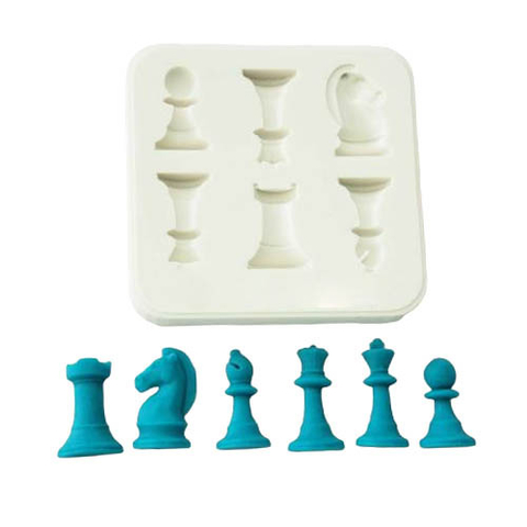 Molde de Silicone Peças de Xadrez 2461