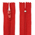 Zíper Nylon Fixo N.3 40cm Vermelho