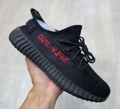 Yeezy Boost 350 • Preto/Vermelho - comprar online