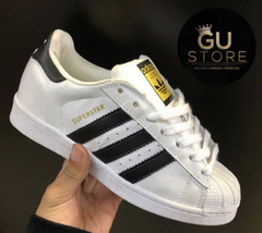 TÊNIS ADIDAS SUPER STAR - BRANCO/PRETO - GM Store