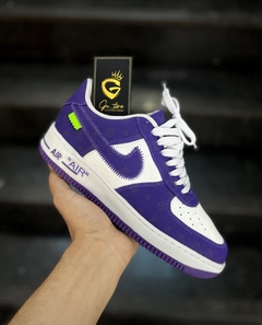 Tenis Louis vuitton novo branco roxo