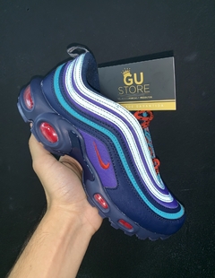 Air Max 97 PLUS Roxo Azul Vermelho Gu Store