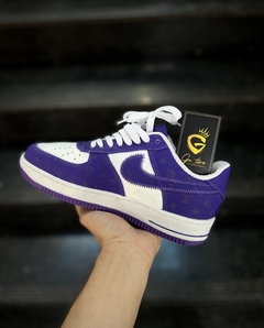 Tenis Louis vuitton novo branco roxo