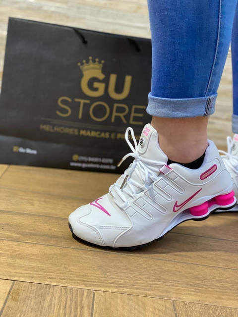 Nike Shox NZ • Branco/Rosa - Comprar em Gu Store