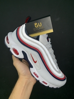 Air max 97 plus red and white sales