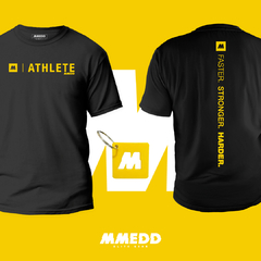 REMERA UNISEX PREMIUM MMEDD - YELLOW - INCLUYE LLAVERO