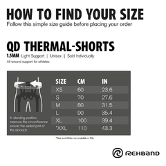 REHBAND QD Thermal Zone Shorts - Men - Negro - tienda online