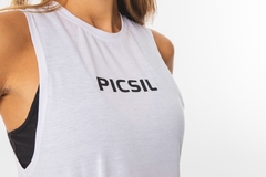 Musculosa Tank Picsil Core – Blanca Mujer