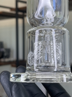 Fat Boy Glass Clear Mini Torus Hourglass - The Heady Head Shop