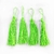 COD 3312 - Tassel de Malha 7,0cm Verde Limão Neon - Unidade