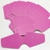 COD 8273 - Cartela Para Colar e Brincos Pink - 10 Unidades