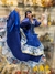 Boneca Cigana de Porcelana Azul - 42cm