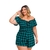 Macaquinho Plus Size Feminino Estampado/Xadrez 0477 - comprar online