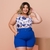 Conjunto Plus Size Feminino Cropped + Short C Cinto 0513 - Bellucy Modas