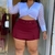 Short Saia Plus Size com Cinto Cintura Alta GG até 50,52 0015 - comprar online