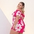 Macaquinho Plus Size Feminino Estampado/Xadrez 0477 - loja online