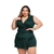 Macaquinho Plus Size Shorts Saia C Cinto Fivela Dourada 0566 na internet