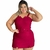 Macaquinho Feminino Plus Size Short Saia Com Cinto 44 ao 48 0177 na internet