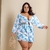 Conjunto Plus Size Estampado Croped Manga Longa + Short 0567 - comprar online