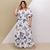 Vestido Longo Plus Size Ciganinha Elastec Na Cintura 0519 na internet