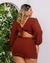 Macaquinho Plus Size Feminino Short Saia Aberto Lateral 0318 - loja online