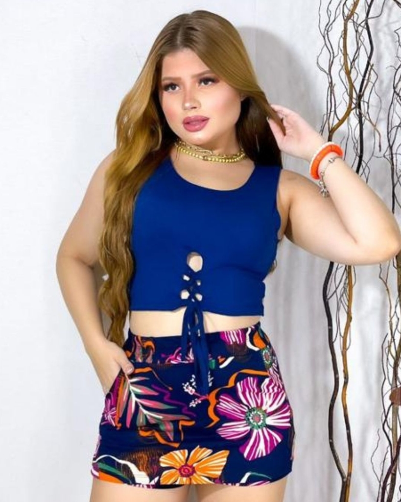 Conjunto de roupa estampada clearance