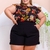 Conjunto Feminino Plus Size Short e Blusa Estampada 0255 - Bellucy Modas