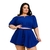 Imagem do Conjunto Plus Size Cropped Ciganinha + Short Saia Rodada 0563