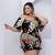 Vestido Feminino Plus Size Estampado Cruzado no Busto - Bellucy Modas