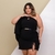 Vestido Plus Size Feminino Nula Manga C Fenda + Cinto 0518 - loja online