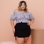 Conjunto Plus Size Cropped Cigana + Shorts Saia Trançado 0512 - comprar online