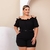 Conjunto Plus Size Feminino Ciganinha de Alça com Cinto