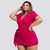 Imagem do Macaquinho Feminino Plus Size Short Saia de Amarrar 48 ao 52