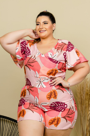 Macacão Macaquinho Plus Size Roupas Moda Feminina GG